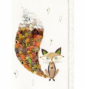 Открытка - Лиса с длинным хвостом, с конвертом (Turnowsky, MO5871k)